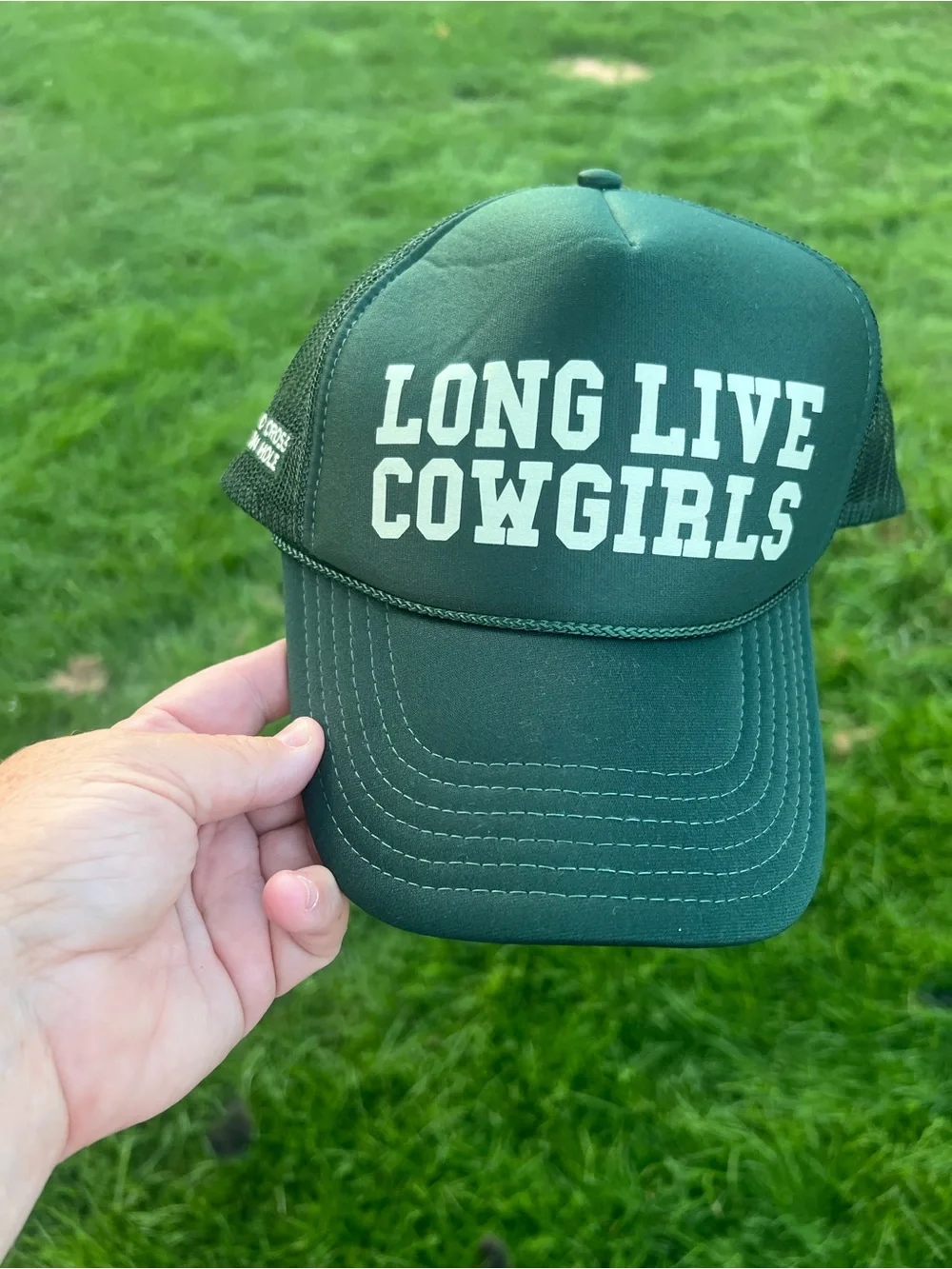 Long Live Cowgirls Trucker Hat - Dark Green